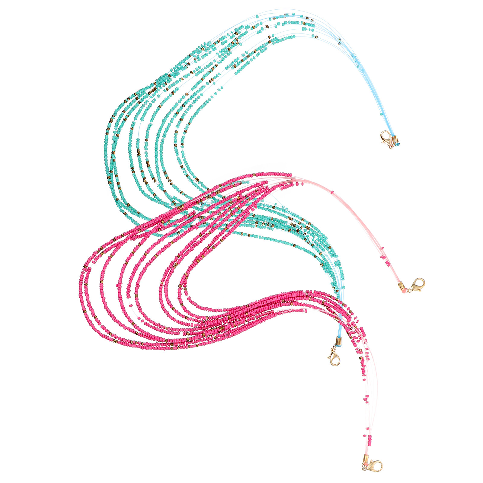 Mask Chain Holder - Maskerhouder met kralen en brillenkoord –