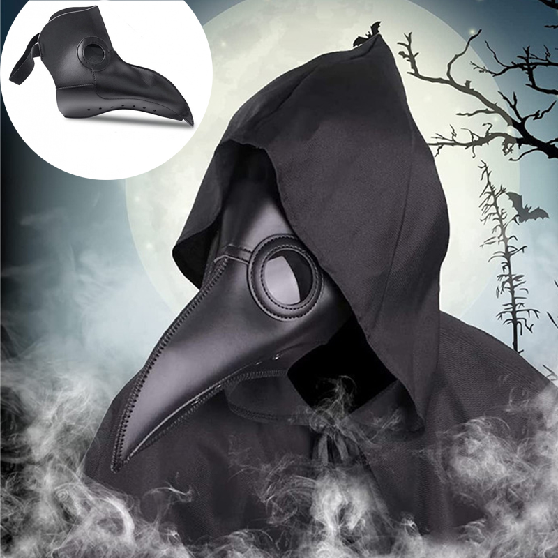 Disposable Surgical Mask - Halloween Zwart Rubber Pest Dokter Masker