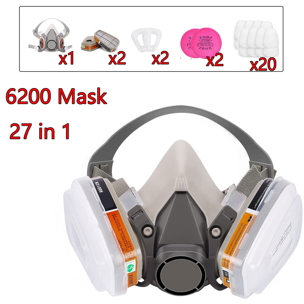 Dust Mask Construction - Gasmasker 6200 Set voor voertuiglakspuiten met