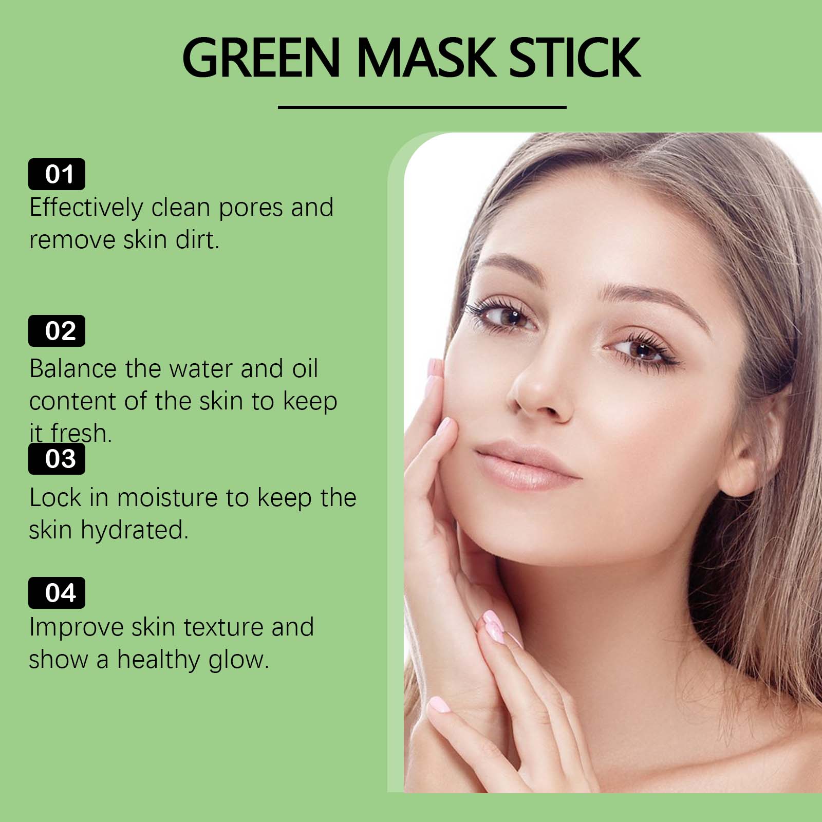 1 ~ 5PCS Groene Thee Klei Stok - Dust Mask Construction recensie en prijs