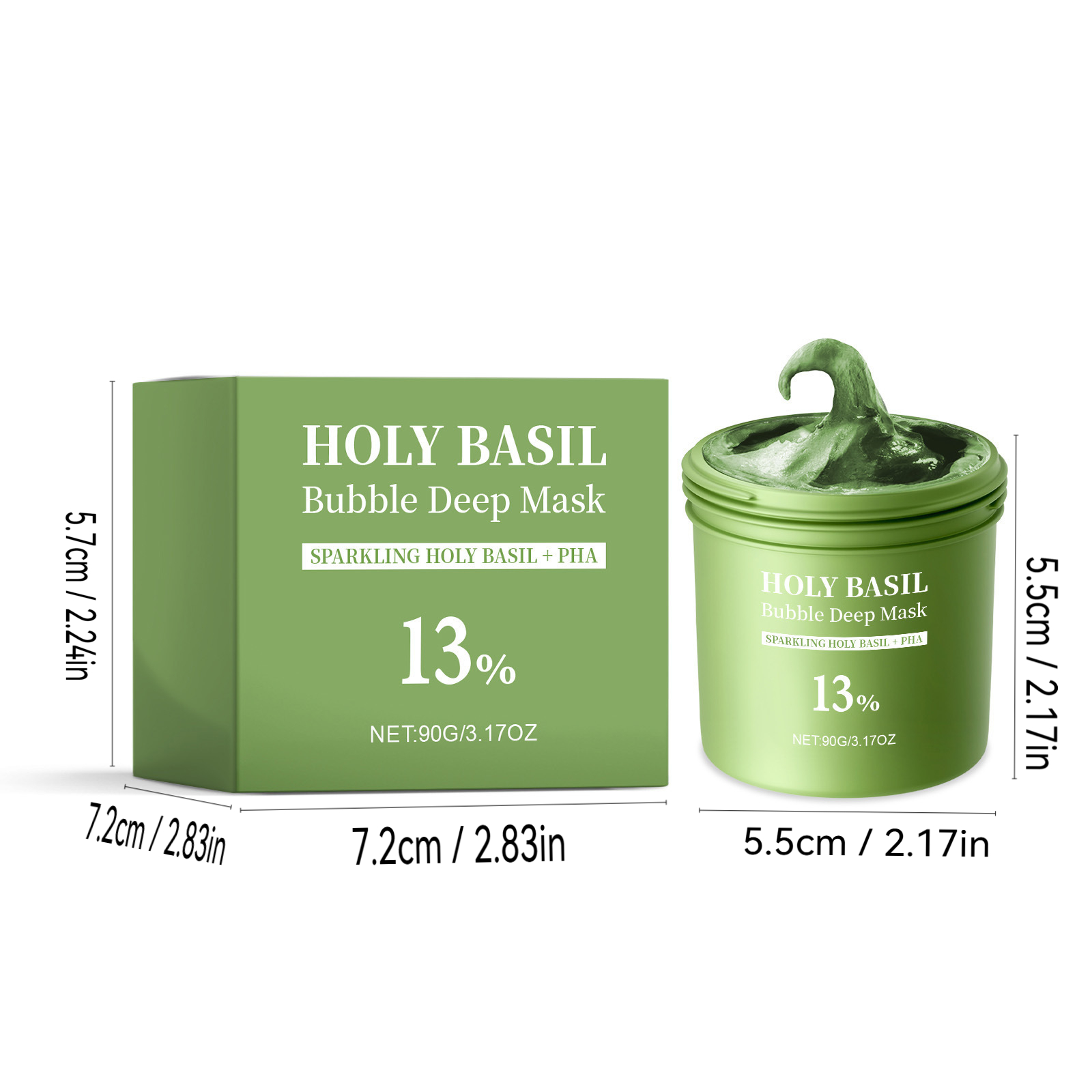 Holy Basil Bubble Deep Mask, r - Dust Mask Construction recensie en prijs