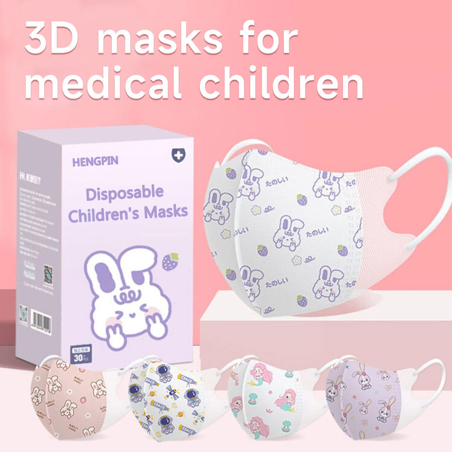30 stks 3D Gezichtsmasker Kind - Kids Face Mask recensie en prijs
