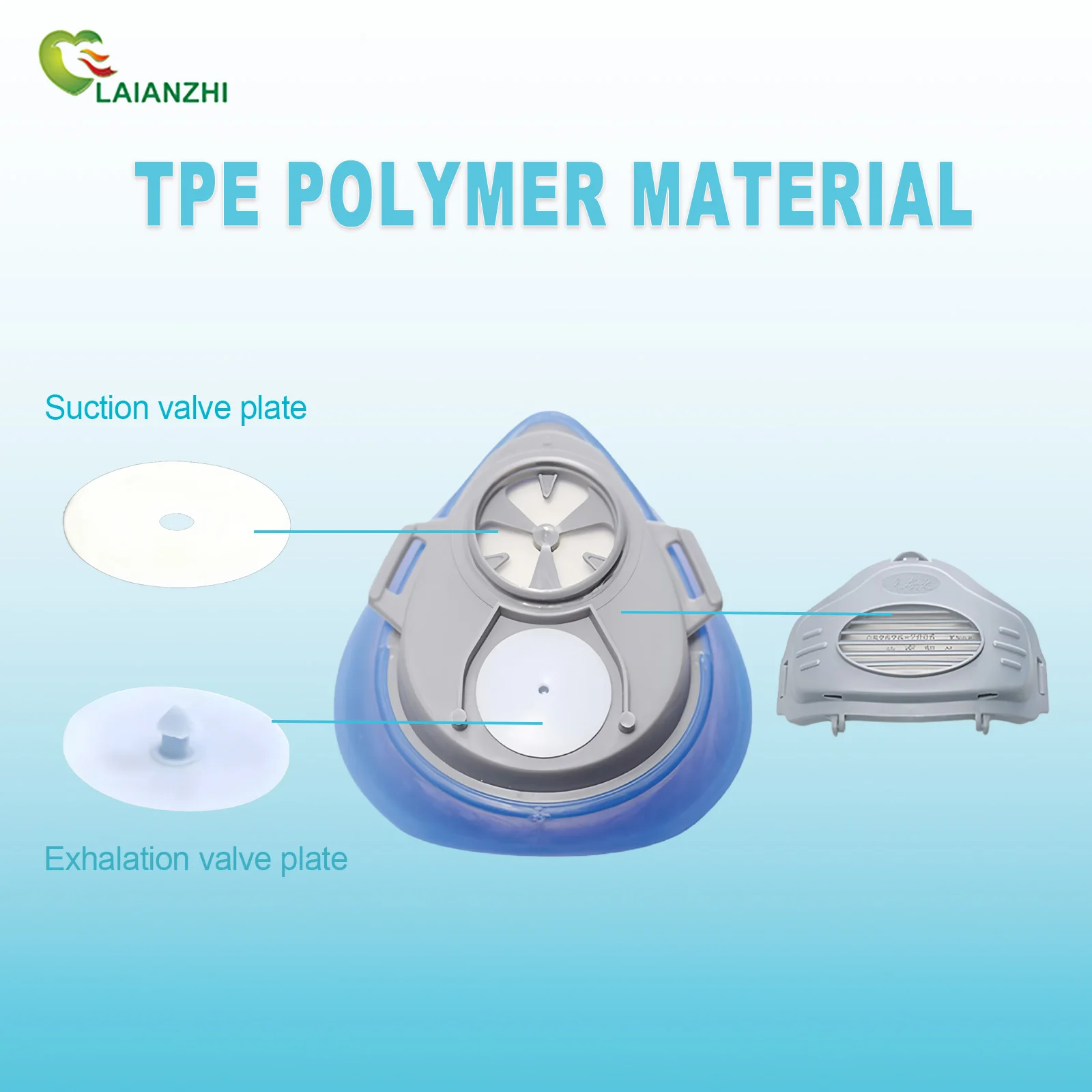 LAIANZHI stofdicht siliconenma - Dust Mask Construction recensie en prijs